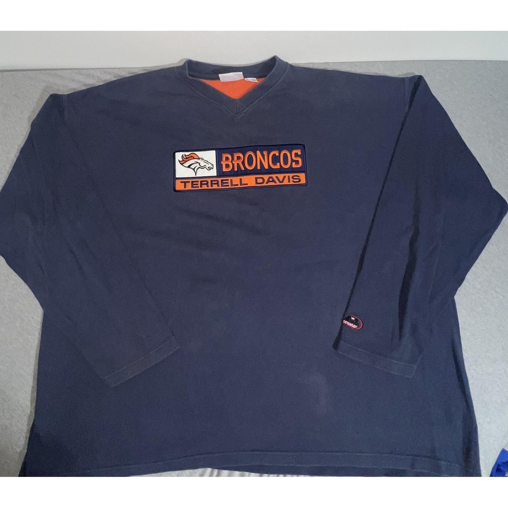 Vintage Denver Broncos‎ Shirt Mens 2XL NFL Football Terrell Davis Pro Star 90s